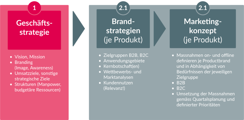 Visualisierung eines Strategiedesign am Beispiel eines Medtech-Unternehmens